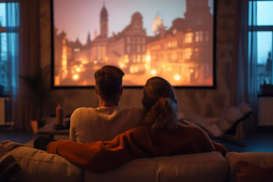 projector and surround sound
